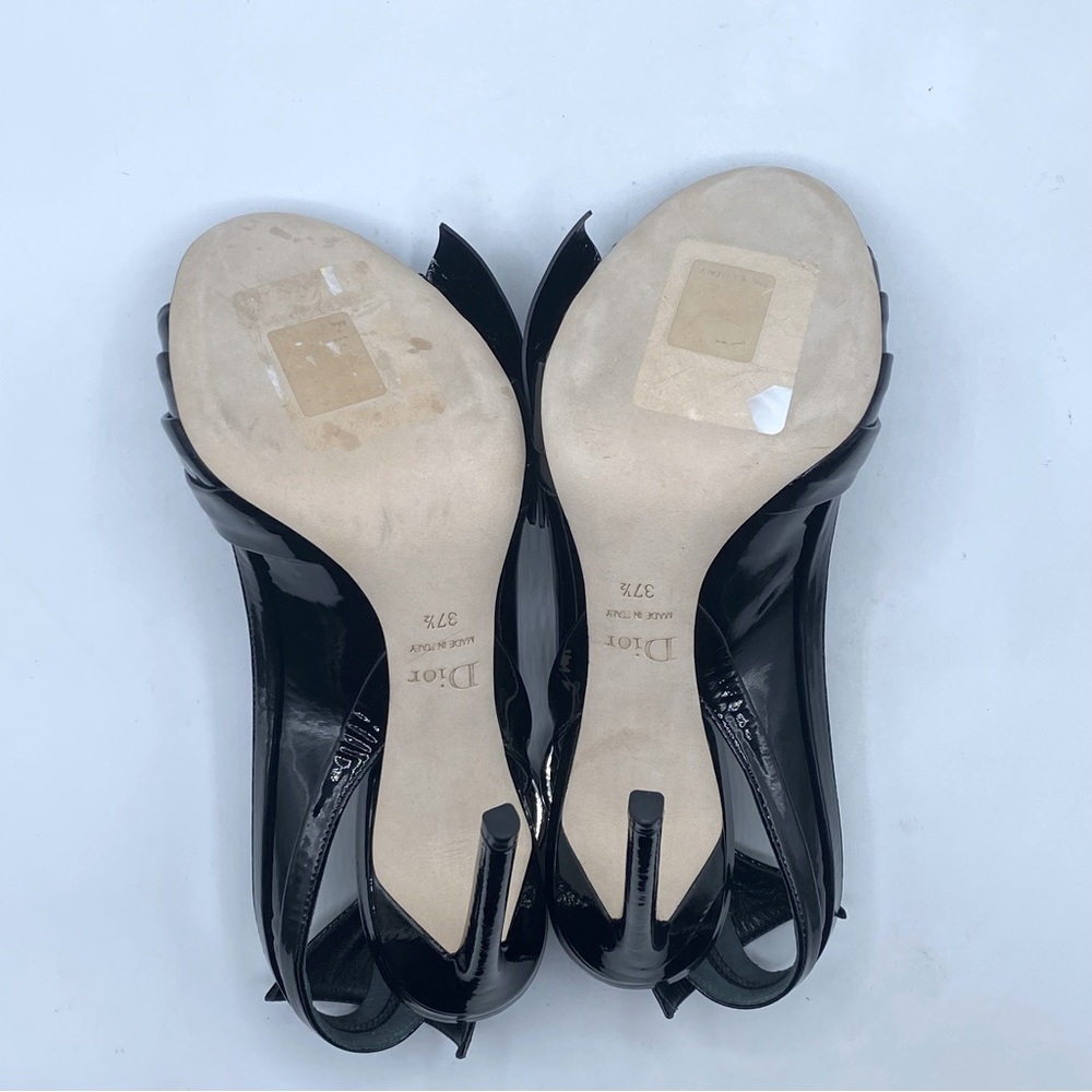Christian Dior Patent Leather Slingback Heels - Picture 15 of 15